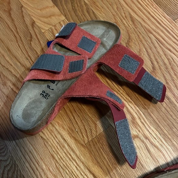 Birkenstock Uji Nubuck Suede Leather Sandals Size 8 NWT - Picture 15 of 16